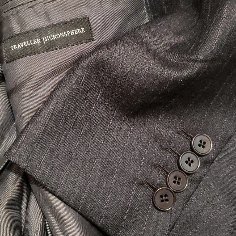 Ermenegildo Zenga Traveller Micronsphere gray suit jacket blazer IT 54 / US 44